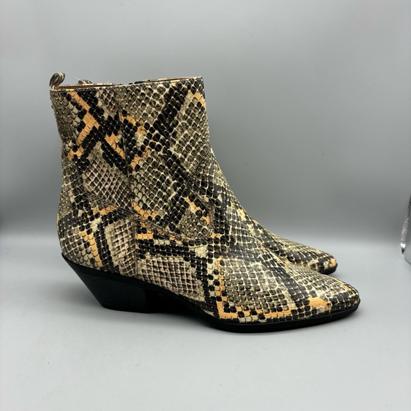 Circus By Sam Edelman Garth Ankle Booties Women’s‎ Size 7.5 M Snake Print - Picture 4 of 11